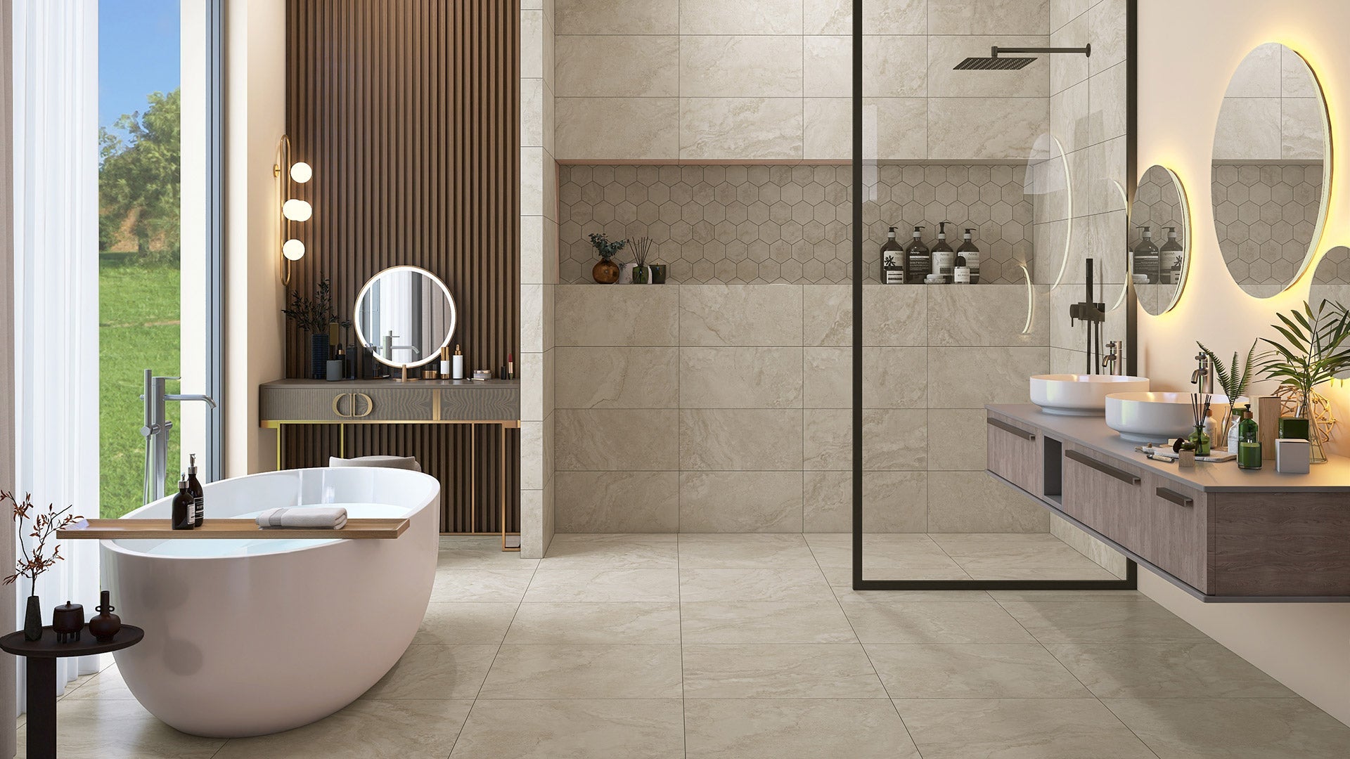 Travertine Look